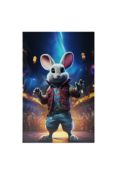 StoryGift Romania Tablou Canvas: Iepurele Dansator Imbracat Cool Pe Ringul De...