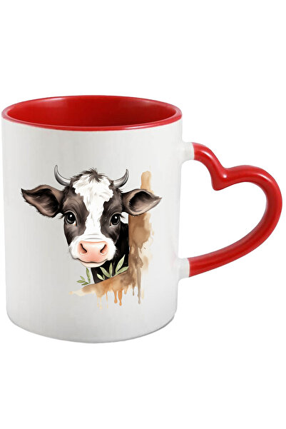 StoryGift Romania Cana Cu O Vacuta Care Se Uita Surprinsa | Ilustratie | Neag...