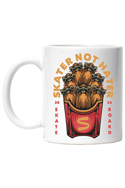 StoryGift Romania Cana Cu Mesaj In Engleza Skater Not Hater, Skateboard, Cart...