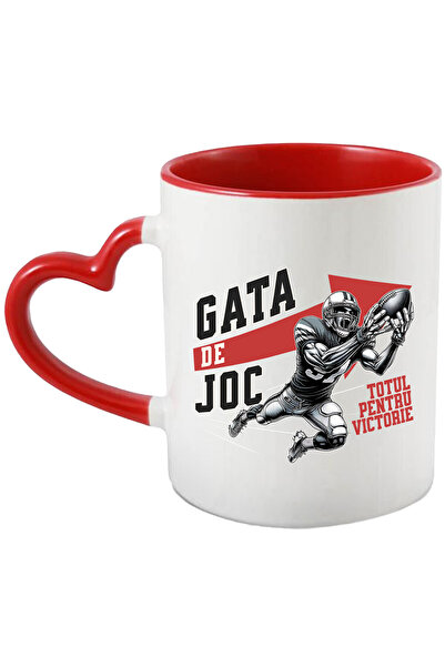 StoryGift Romania Cana Cu Jucator De Fotbal American Meci Text In Limba Roman...