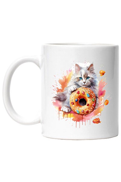 StoryGift Romania Cana Cu Pisica, Gogoasa, Desert, Frunze, Glazura, Bomboane,...