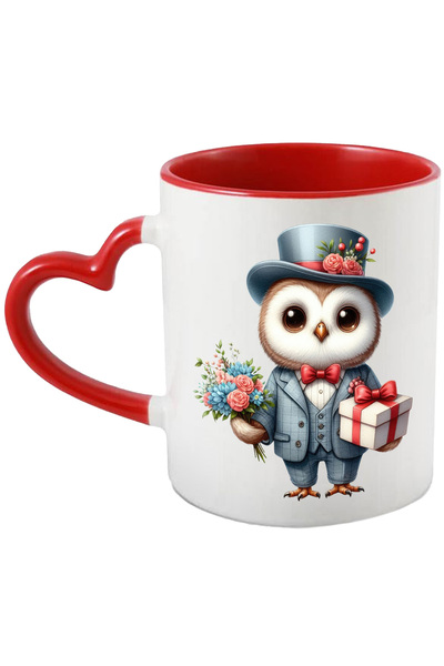StoryGift Romania Cana Cu Oaie Care Tine In Gura Un Trandafir Cu Mesajul "lov...