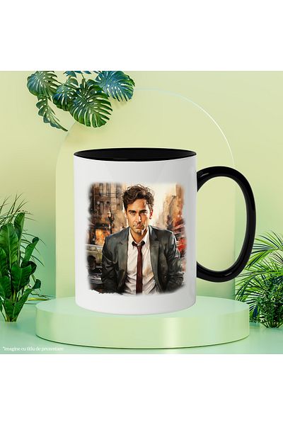 StoryGift Romania Mug With Jim Halpert, The Office, Character, Comedy, Multicolor 330 ml, Ceramic, With,STG