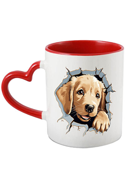 StoryGift Romania Cana Cu Golden Retriever Care Scoate Capul Prin Zid, Caine,...