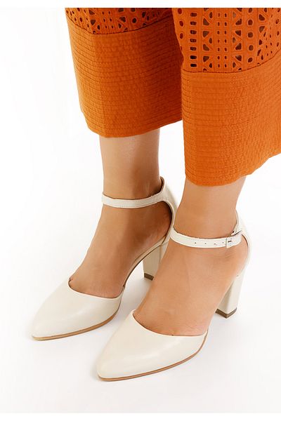 B T Shoes Pantofi Dama Piele Naturala Praia Bej