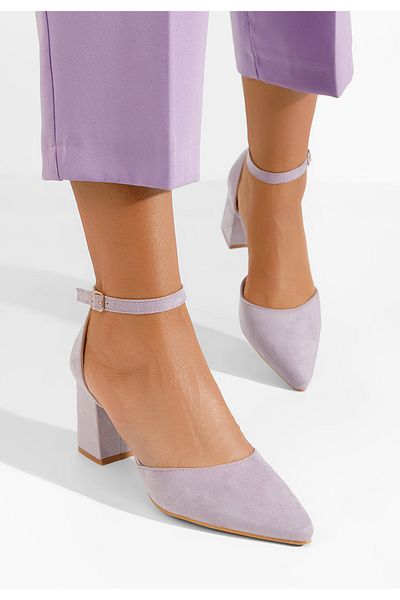 B T Shoes Pantofi Cu Toc Gros Alivila V2 Mov