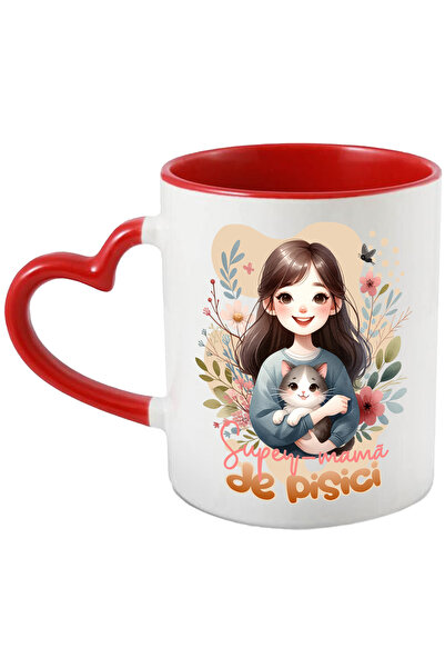 StoryGift Romania Cana Super-mama De Pisici, Motan Mama De Animal Iubire Fami...