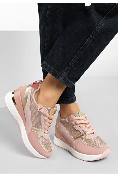 B T Shoes Sneakers Cu Platforma Zaneta Roz