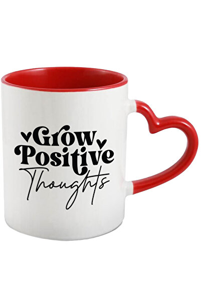 StoryGift Romania Cana Cu Inimioare Si Textul "grow Positive Thoughts" - Dezv...