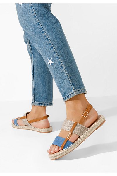 B T Shoes Sandale Tip Espadrile Emillya Albastre
