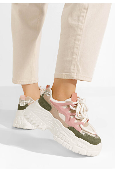 B T Shoes Viacfarebné dámské tenisky na platformě Adane V2