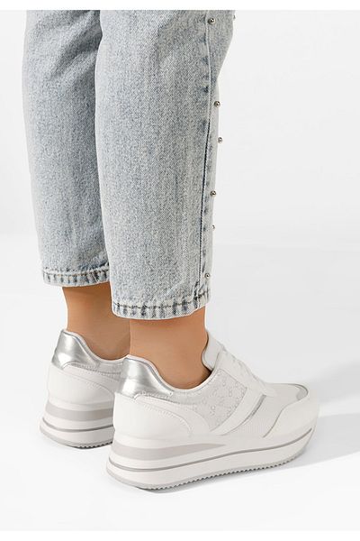 B T Shoes Sneakers Cu Platforma Cameda Albi