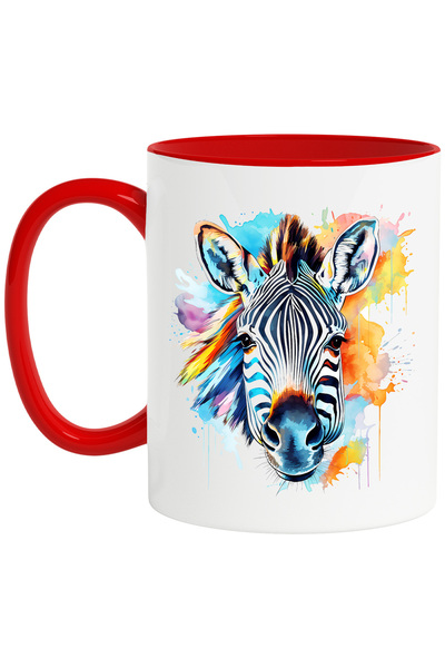 StoryGift Romania Cana Cu O Zebra, Ilustratie, Animal Salbatic, Abstract, Pet...