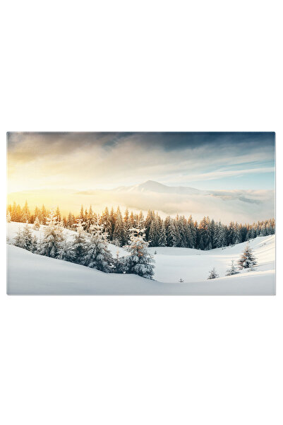 StoryGift Romania Tablou Canvas: Peisaj De Iarna Cu Padure Impodobita - Peisa...