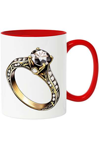 StoryGift Romania Cana Cu Un Inel Cu Pietre Pretioase | Aur | Diamant | Nepre...