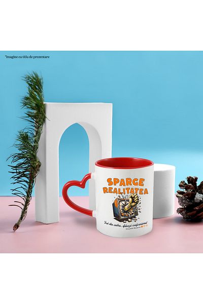 StoryGift Romania Mug Reality TV Hit by a Punch, Digital, 330ml, Ceramic with Handles, With, STG