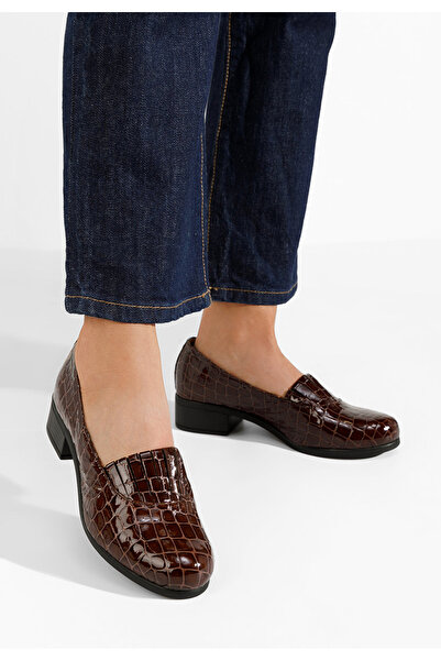 B T Shoes Γόβες με χοντρό τακούνι Lofty V3 καφε