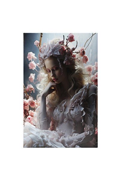 StoryGift Romania Tablou Canvas: Portretul Unei Fete Dragute Cu Tinuta Elegan...