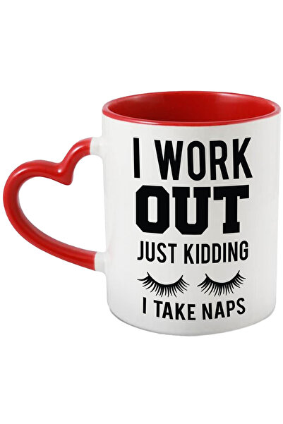 StoryGift Romania Cana Pentru Somnorosi Cu Mesajul In Engleza "i Work Out. Ju...