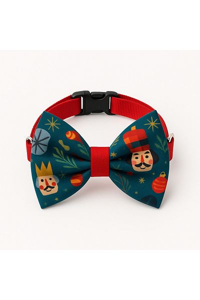 MS Pet Design Adjustable Cat Dog Bow Tie - New Year's Gift Lead Soldier