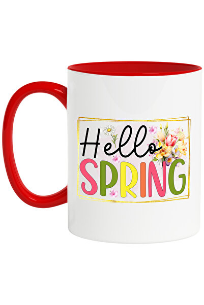 StoryGift Romania Cana Cu Mesajul "hello, Spring", Ilustratie, Primavara, Bun...