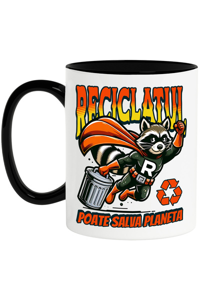 StoryGift Romania Cana Reciclatul Animal Super-erou Salveaza Planeta, 330ml, ...