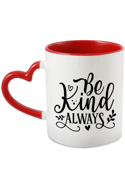 StoryGift Romania Cana Cu Inimioare Si Textul In Engleza "be Kind. Always" - ...