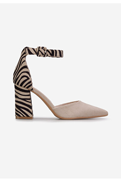 B T Shoes Zebra lodičky s páskem Freya