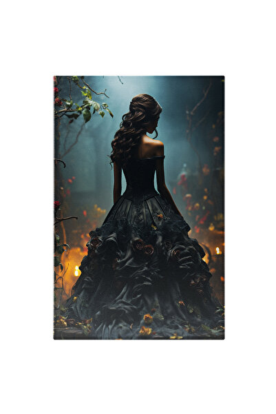 StoryGift Romania Tablou Canvas: Belle Din Frumoasa Si Bestia In Negru ,in Pa...