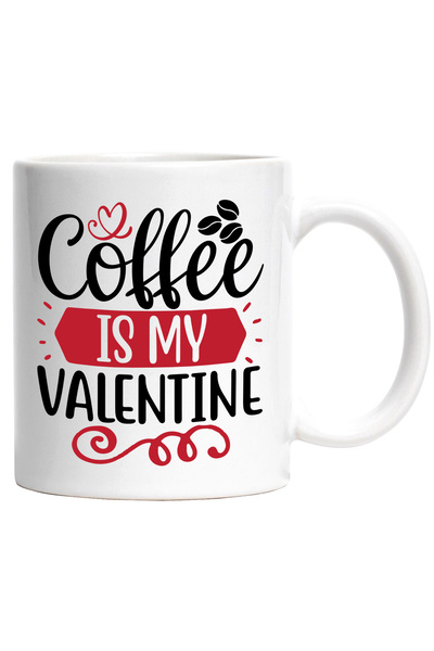 StoryGift Romania Cana Pentru Iubitorii Cafelei Cu Textul "coffee Is My Valen...