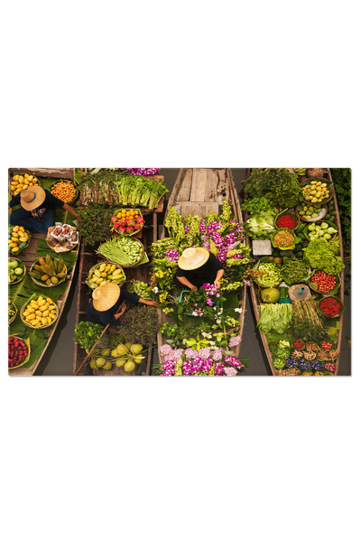 StoryGift Romania Tablou Canvas: Piata Traditionala, Produse Proaspete, Viata...