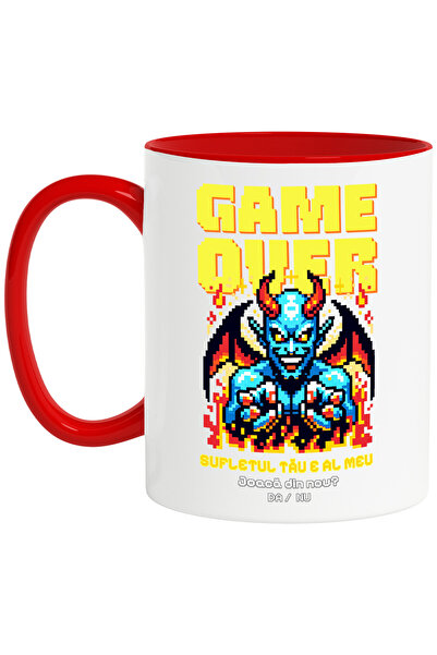 StoryGift Romania Cana Diavol Game Over - Sufletul Tau E Al Meu, 330ml, Ceram...