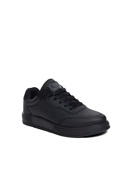 DarkStep Bağcıklı Comfort Taban Günlük Spor Ayakkabı Sneaker Siyah