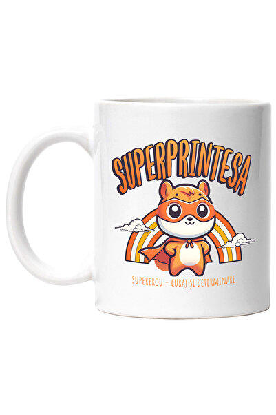 StoryGift Romania Cana Super Printesa Supererou, Curaj Si Determinare, 330ml,...