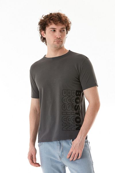 Fulla Moda Μπλουζάκι Boston Summer Printed Crew Neck T-Shirt