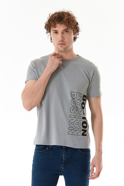 Fulla Moda Μπλουζάκι Boston Summer Printed Crew Neck T-Shirt