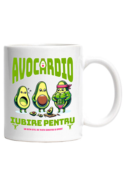 StoryGift Romania Cana 3 Avocado La Sala Iubire Pentru Sport, 330ml, Ceramic ...