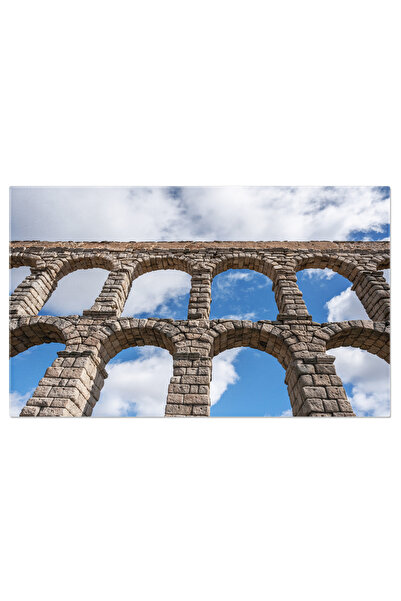 StoryGift Romania Tablou Canvas Arcele Acvaductului Segovia, Ancient, Aqueduc...