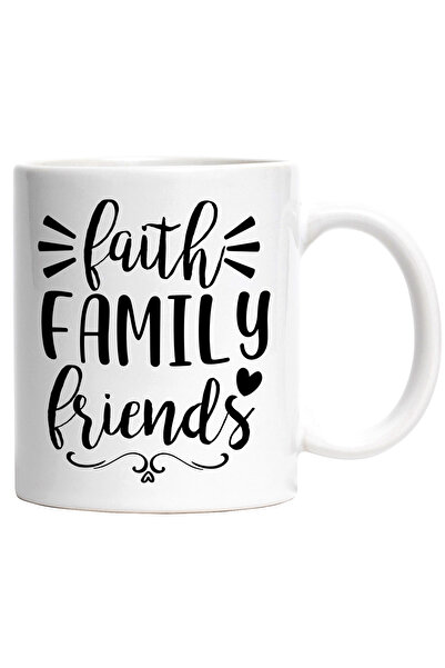 StoryGift Romania Cana Cu Inimioara Si Textul "faith, Family, Friends" - Cred...