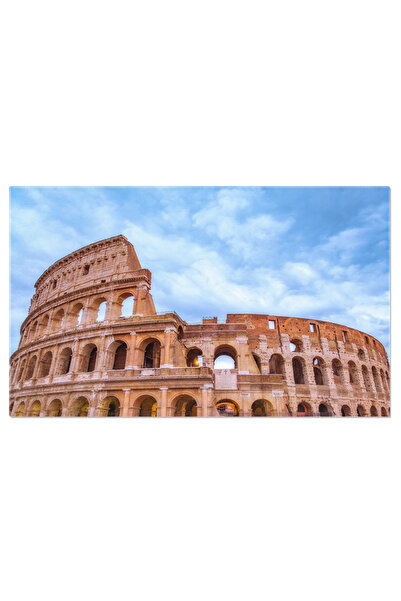 StoryGift Romania Tablou Canvas Colosseumul Roman Vazut Din Fata Cu Cer Dramatic, Ancient, Colosseum, Roman, Fata