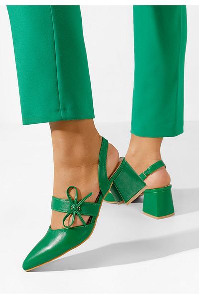 B T Shoes Pantofi Cu Bareta Tanada Verzi