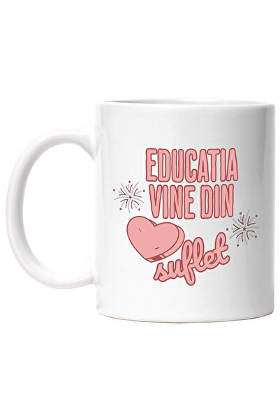 StoryGift Romania Cana educatia vine din suflet profesor scoala copii, 330ml,...