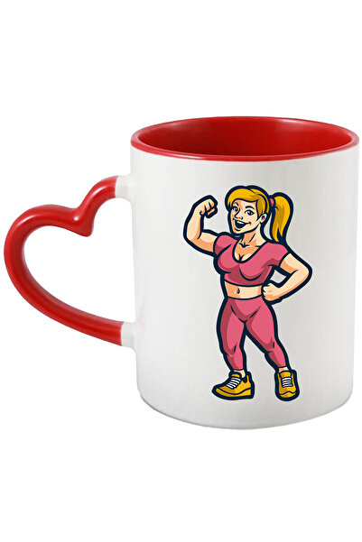 StoryGift Romania Cana Cu Femeie, Sala, Gym, Sport, Echipament, I, Multicolor 330 Ml, Cerami, Cu ,stg