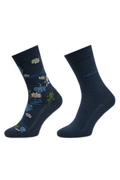 Levi's Women's Set of 2 Pairs of High Socks 701232252 Blue