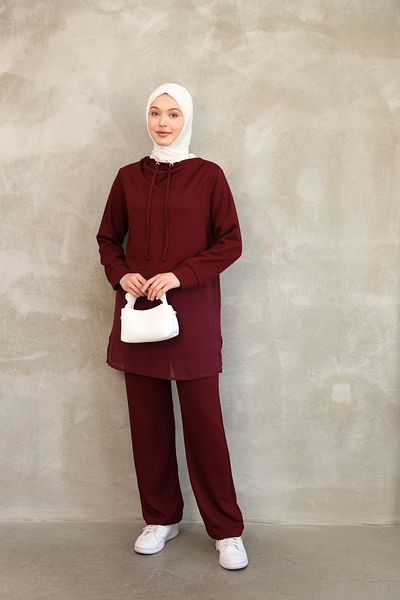 ESL ESLEM Women's Chiffon Detailed Summer Tracksuit Set