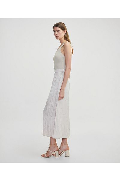 İpekyol Hotfix Printed Fabric Mix Dress