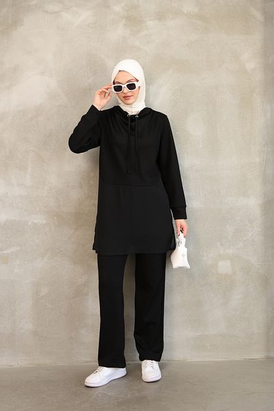 ESL ESLEM Women's Chiffon Detailed Summer Tracksuit Set