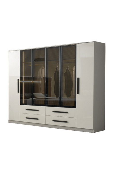 Avm 24 Atlas 6 Kapaklı %100 MDF Gardırop | Ücretsiz Teslimat ve Kurulum