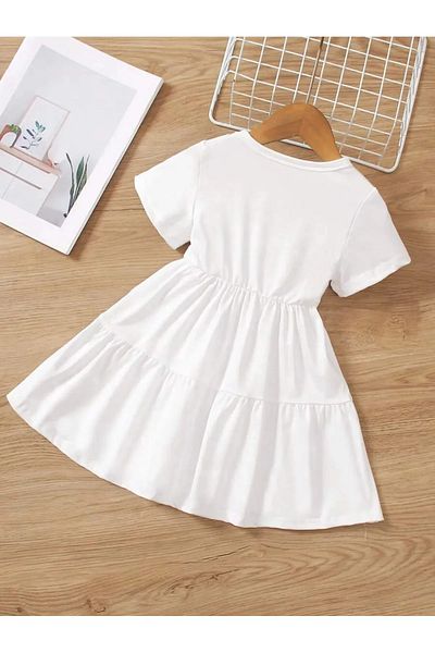 npLStore Παιδικό φόρεμα με στάμπα Kuromi κοντομάνικο 3 τεμαχίων