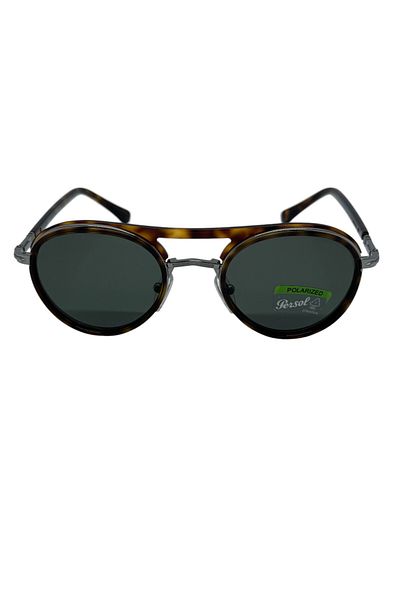 Persol 2485S 1144/58 Mineral Glass Polarized Unisex Brown Sunglasses